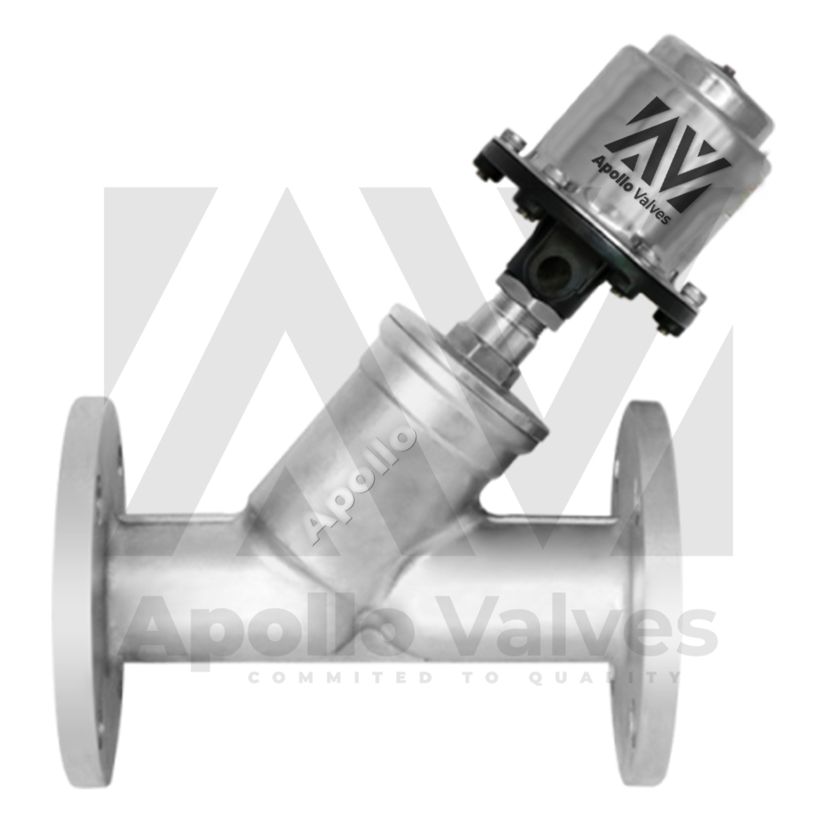 2/2 Way Pneumatic Angle Type On/Off Control Valve