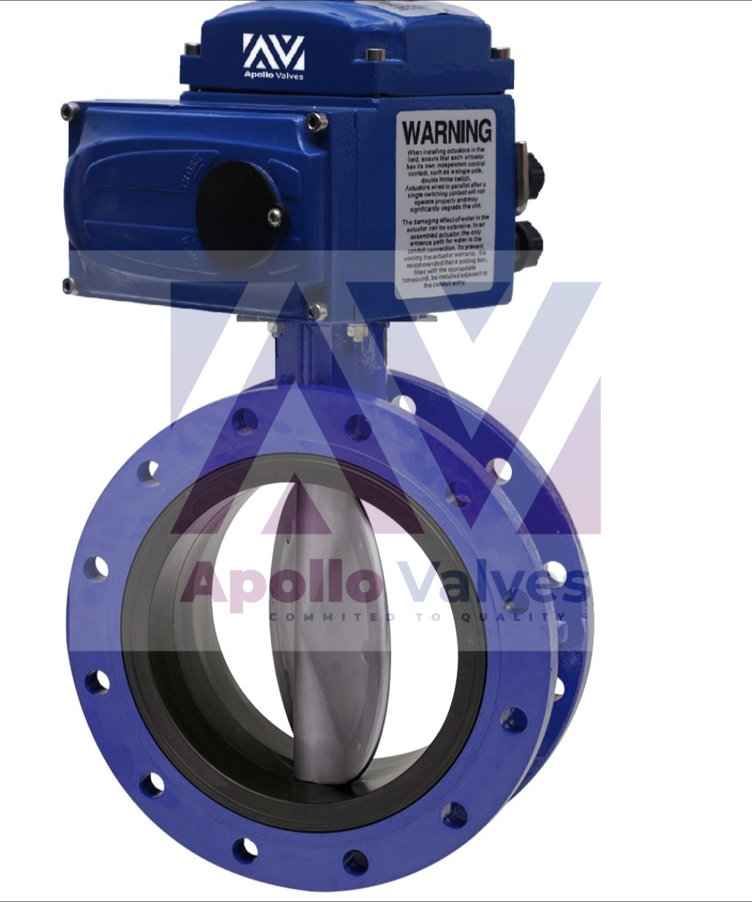 Double Flange Butterfly Valve with Electric Actuator