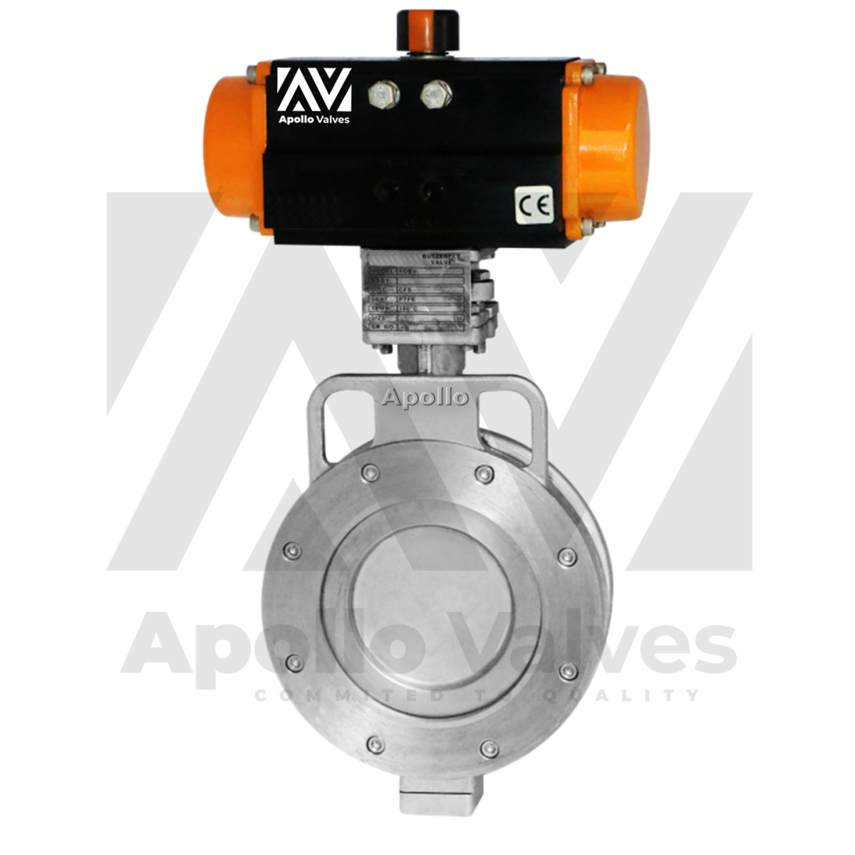 Pneumatic Actuator Operated Off Set Disc Butterfly Valve