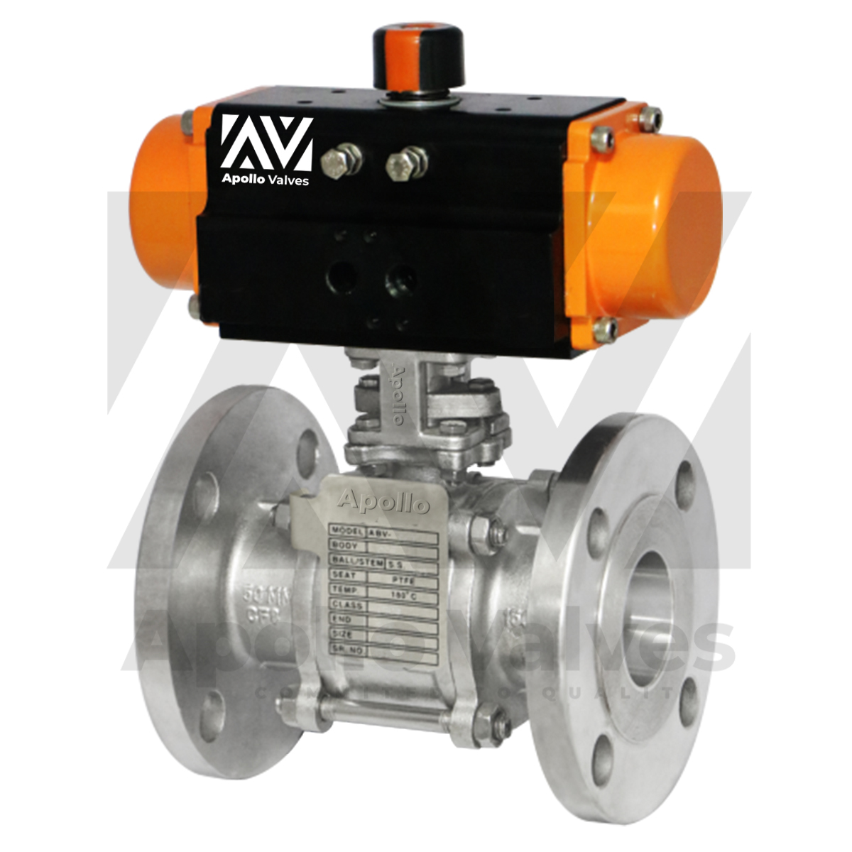 Pneumatic Actuator Operated 3 Pc & 2Pc Ball Valve
