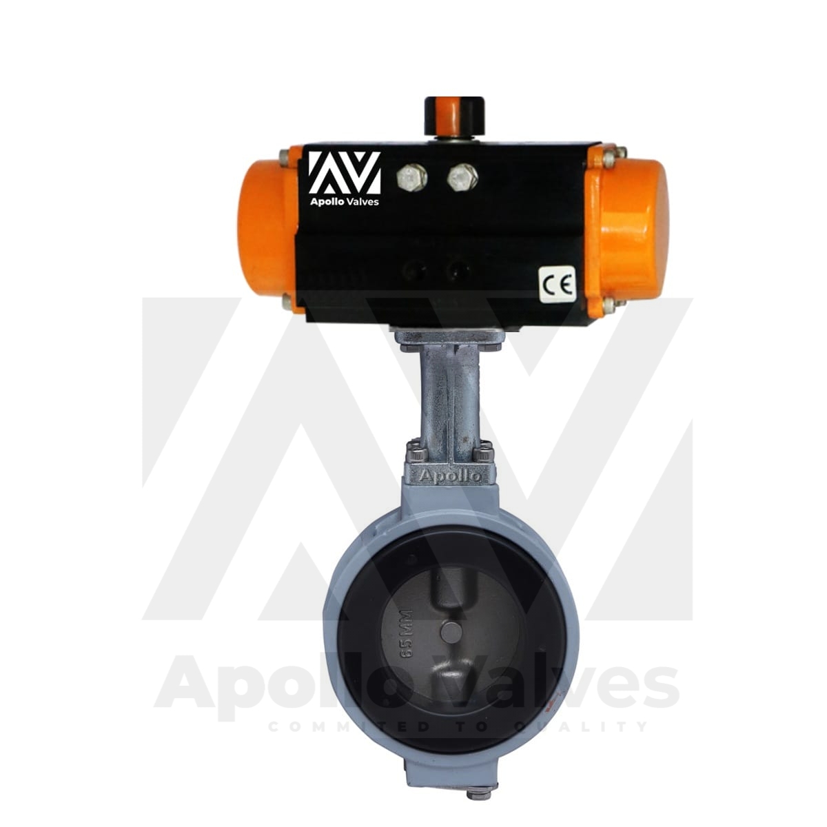 Pneumatic Actuator Operated Aluminum Butterfly Valve