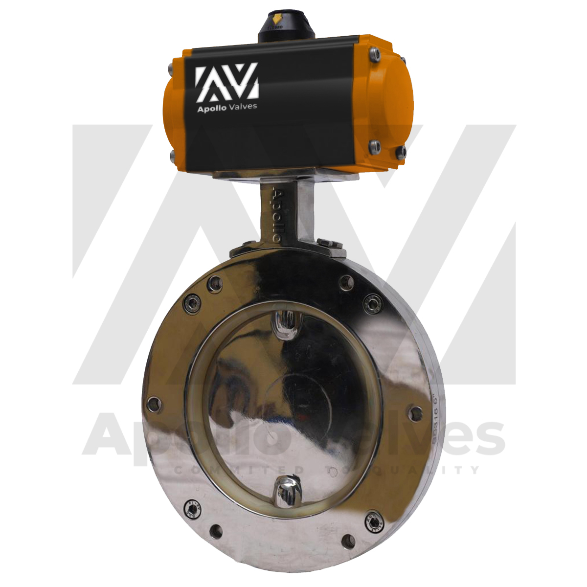 Pneumatic Actuator Operated Pharma Butterfly Valve