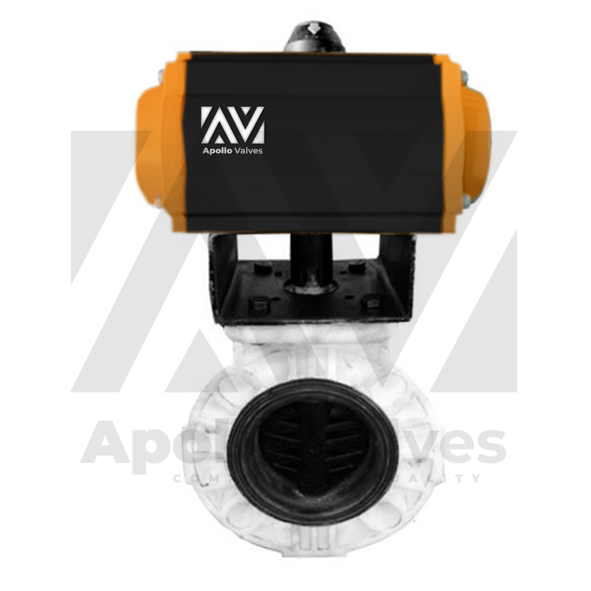 Pneumatic Actuator Operated PP Butterfly Valve