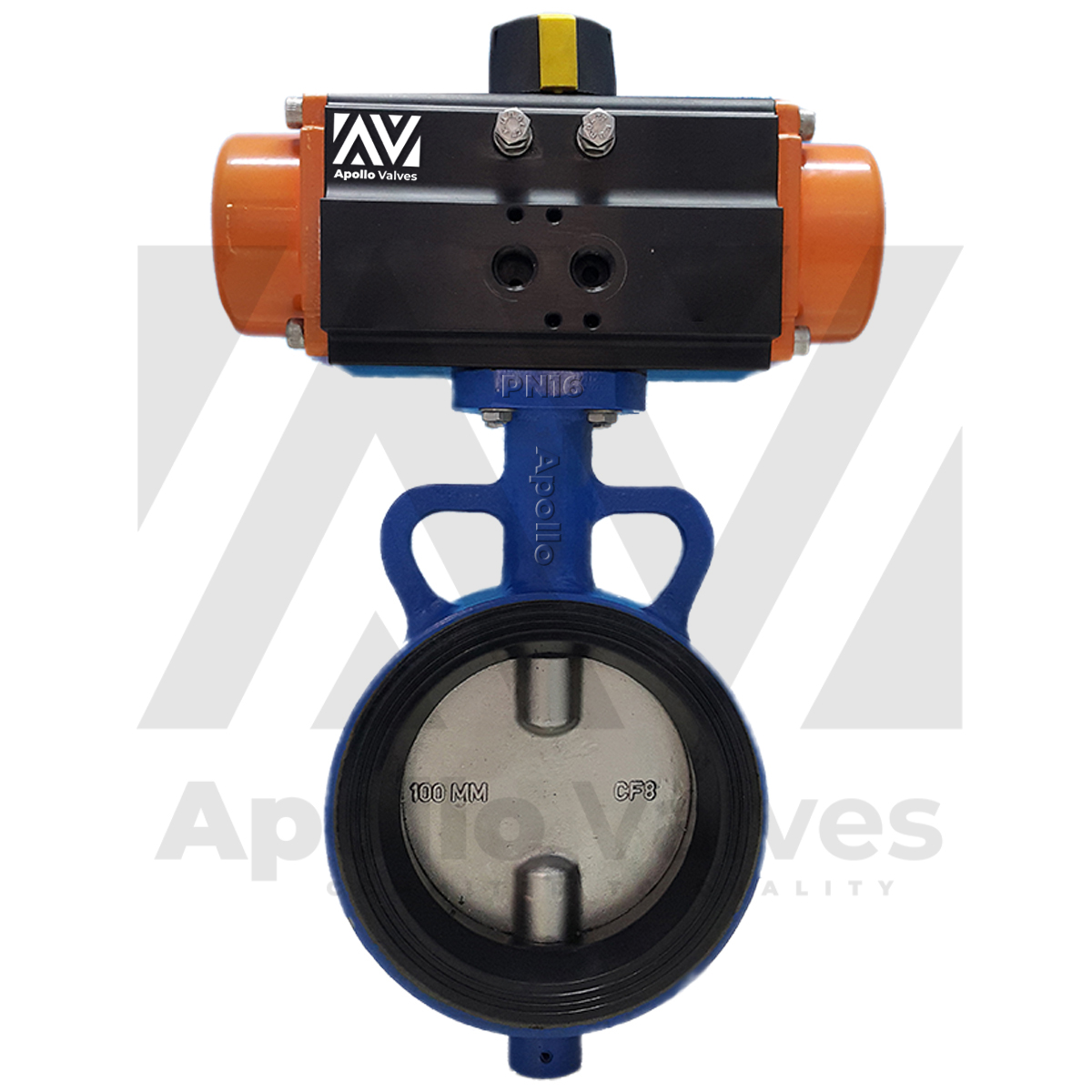 Pneumatic Actuated Operated Butterfly Valve