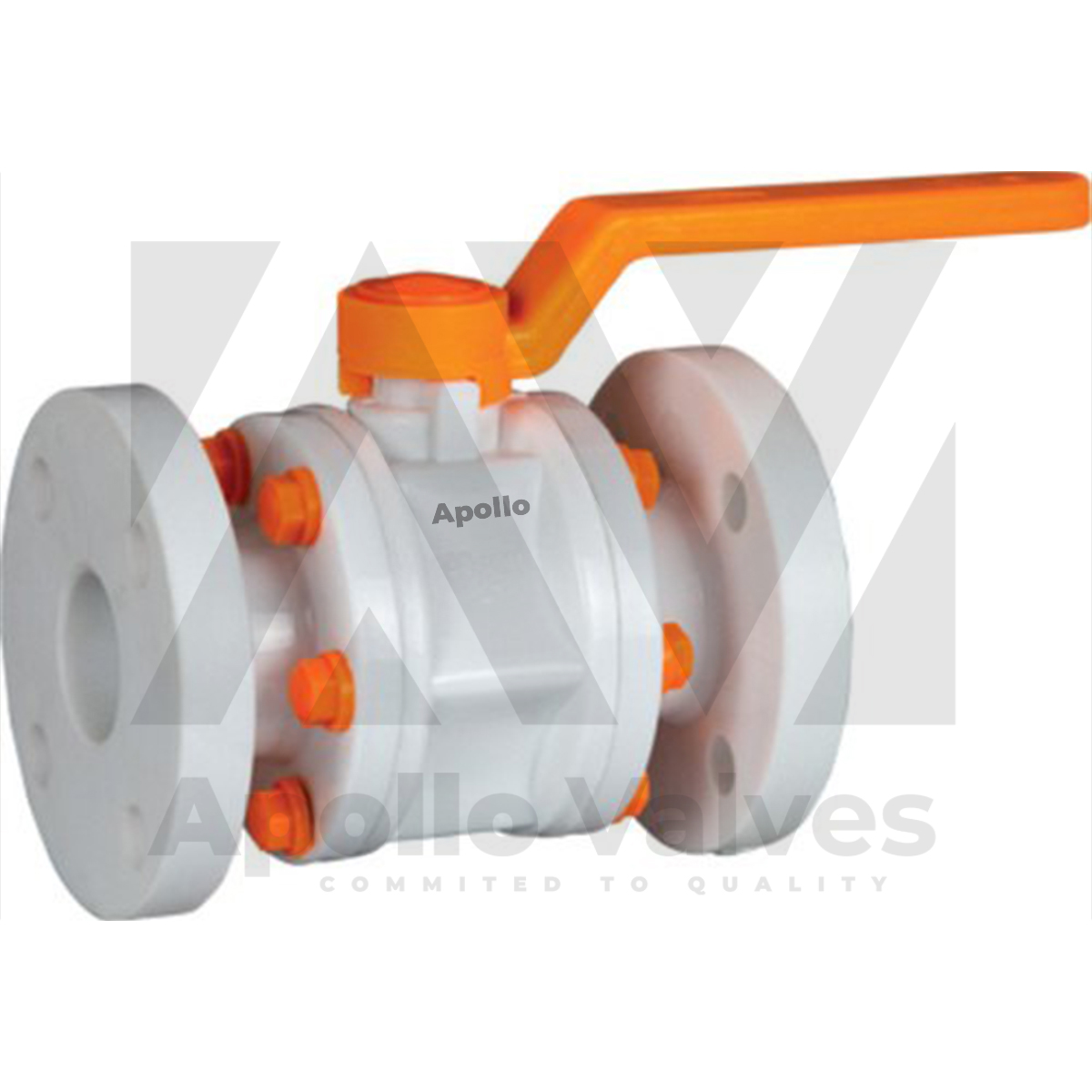 PP Ball Valve Flanged End