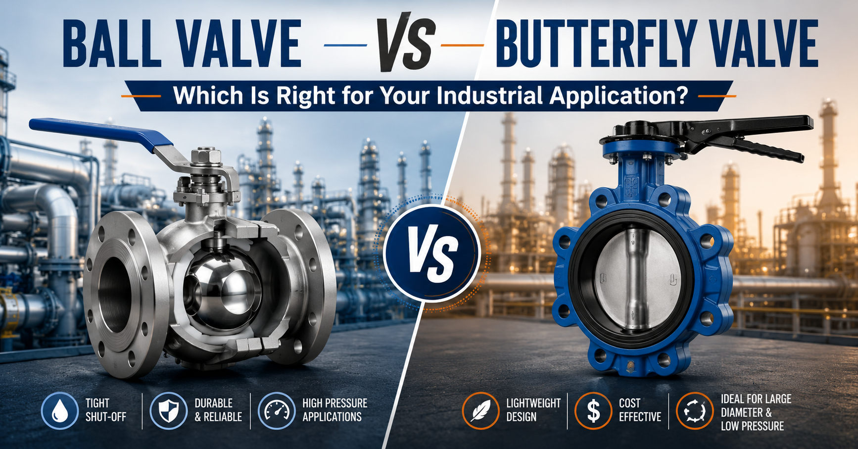 Ball Valve vs Butterfly Valve: Which Is Right for Your Industrial